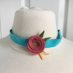 Flower Hairband Pink Blue